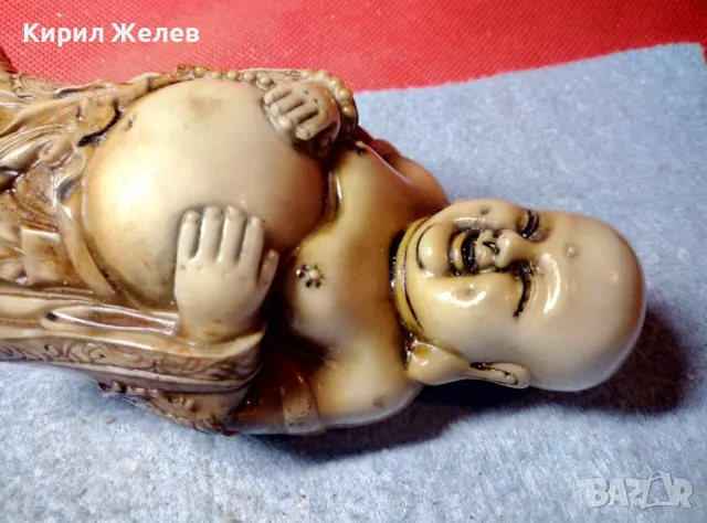 БУДИСТКА СТАТУЕТКА ФИГУРКА СМЕЕЩИЯТ се БУДА от ПОЛИРЕЗИН 48326, снимка 10 - Статуетки - 47607343