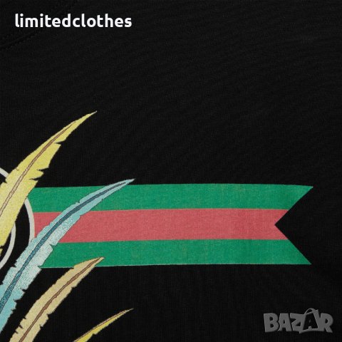 GUCCI Black Lunar New Year Tiger Web Logo Print Мъжка / Дамска Тениска size XS и M, снимка 6 - Тениски - 36709948