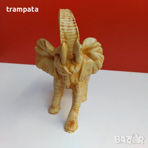 НАЙ ДОБРАТА ОФЕРТА Стара фигура на слон от  алабастър 25см., снимка 7 - Антикварни и старинни предмети - 53181815
