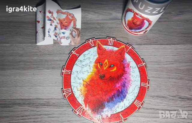 Лисица | Дървен пъзел часовник с части на животни / 9 модела, снимка 9 - Игри и пъзели - 39376364