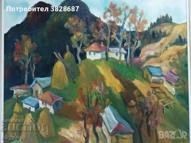 Картина на проф. Димитър Серезлиев, снимка 4 - Други ценни предмети - 42056754