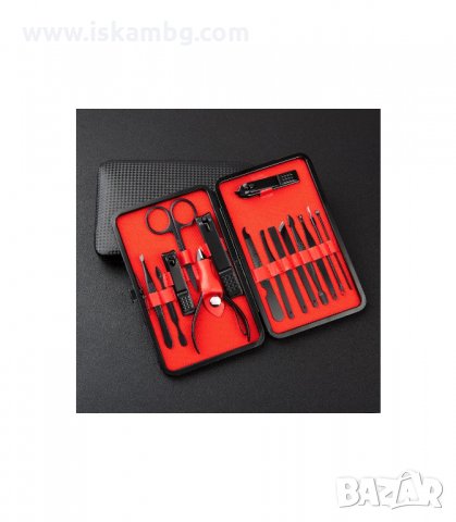 КОМПЛЕКТ ЗА МАНИКЮР ОТ 15 ЧАСТИ В СТИЛЕН ОРГАНАЙЗЕР - код 1260, снимка 9 - Други - 34048526