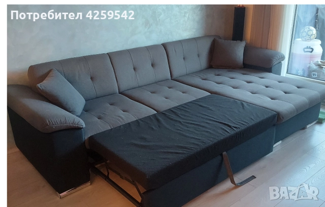 разтегателен диван с ракла, снимка 2 - Дивани и мека мебел - 52935335