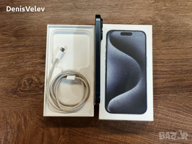 iPhone 15 Pro 128GB Blue Titanium 90% Health., снимка 4 - Apple iPhone - 55955033