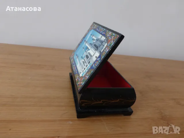 Руска кутийка кутия за бижута град Казан, снимка 7 - Антикварни и старинни предмети - 49229863