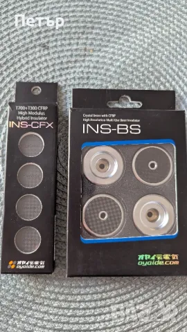 Oyaide INS-BS и Oyaide INS-CFX Base Insulator Крачета Месинг и Карбон Поставки, снимка 5 - Други - 47997717