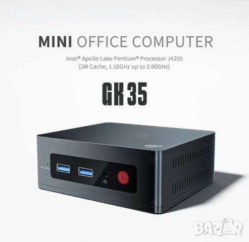 Чисто нов Alyxo GK35 Mini PC Настолен бизнес компютър 2.7GHz, 8RAM,256, снимка 3 - За дома - 44148901