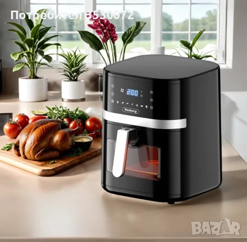  Фритюрник AirFryer R51980CB, снимка 2 - Фритюрници - 47303668