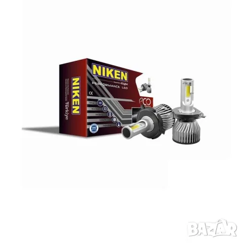LED крушки EKO H4 80W 6500K комплект 2 броя