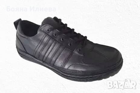 Габровски мъжки обувки от ЕСТЕСТВЕНА КОЖА с ходило от термокаучук (модел 159), снимка 2 - Ежедневни обувки - 37931765