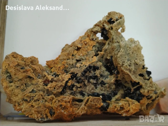 Пседоморфоза на калцит с кварц и сфалерит , снимка 4 - Колекции - 50818172