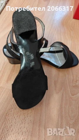 Дамски сандали от естествена кожа, черни, снимка 4 - Сандали - 50866077