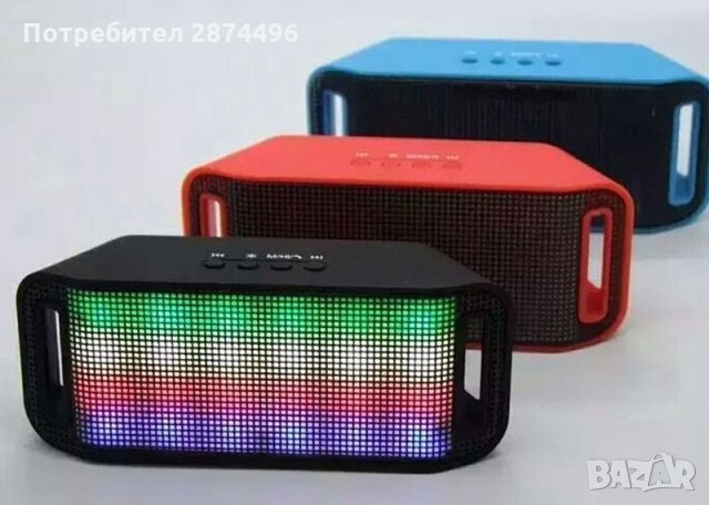 Bluetooth колонка за телефон с LED/USB/FT, снимка 12 - Bluetooth тонколони - 30915839
