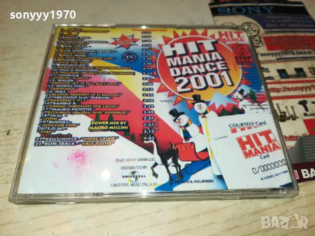 HIT MANIA DANCE 2001 CD 2404250806, снимка 4 - CD дискове - 50015326