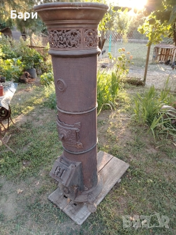 Стара красива чугунена колонна печка -Виена/Австрия 1900г., снимка 2 - Антикварни и старинни предмети - 51548373