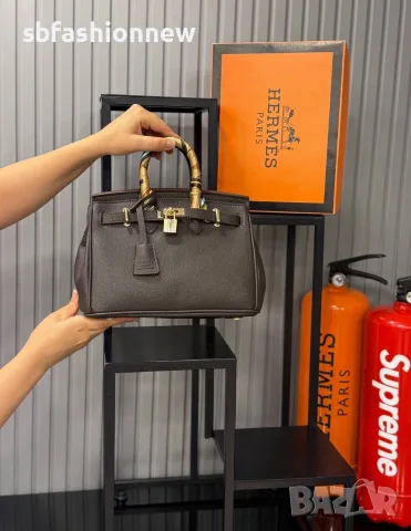 Hermes Birkin 25см 20 цвята, снимка 17 - Чанти - 55760165
