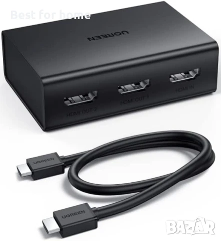 UGREEN HDMI сплитер 1 вход 2 изхода, снимка 4 - Други - 51127030