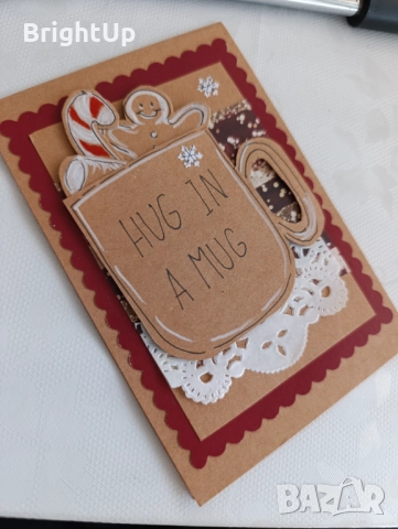 Ръчно рисувани картички, с плик , снимка 5 - Други - 52586075