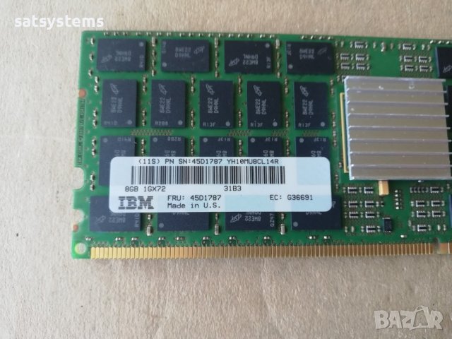 Ново!РАМ Памет IBM 1GX72,Kit 12x8GB DDR2-533 POWER6 Registered ECC, снимка 6 - RAM памет - 37434165