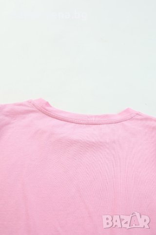 Дамска памучна блуза в розово с ръкави от тюл на точки, снимка 17 - Тениски - 42775062