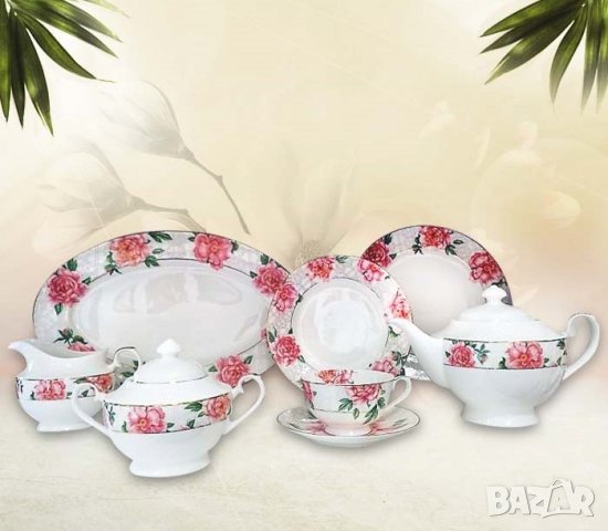 ВИНТИДЖ СЕРВИЗ ЗА СЪДОМИЯЛНА МАШИНА - КОСТЕН ПОРЦЕЛАН , снимка 5 - Сервизи - 21377723