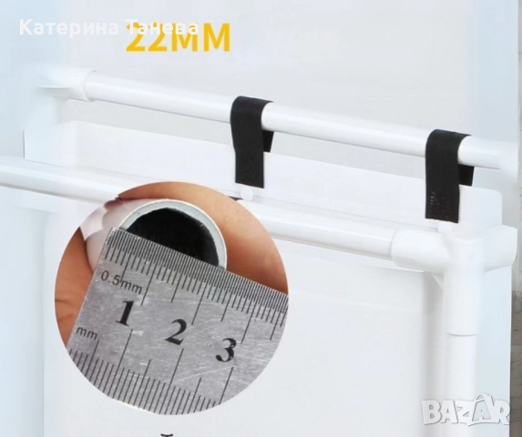 Мултифункционален органазйер за мръсни дрехи с 3 кошници и 3 рафта, снимка 4 - Органайзери - 51539684