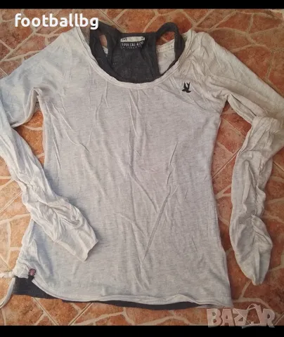 SC&CO 🔝❤️ Сет от два броя дамски блузи две в едно, снимка 2 - Блузи с дълъг ръкав и пуловери - 47604592