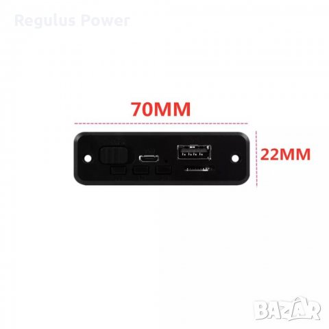 Mp 3 player3,7V - 5 V/2 x 3W аудио модул за вграждане сBluetooth 5.0 Tf card//Fm/ USB, снимка 4 - MP3 и MP4 плеъри - 30447002