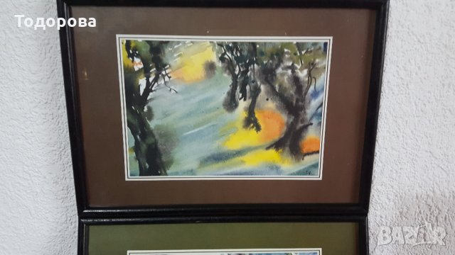 Лот авторски акварели - Горски цикъл, снимка 2 - Антикварни и старинни предмети - 31040644