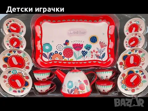 Детски метален сервиз за чай комплект , снимка 5 - Образователни игри - 48952506