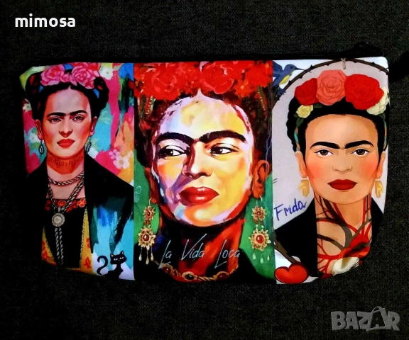 Фрида Кало несесери с принт, снимка 11 - Портфейли, портмонета - 41167508
