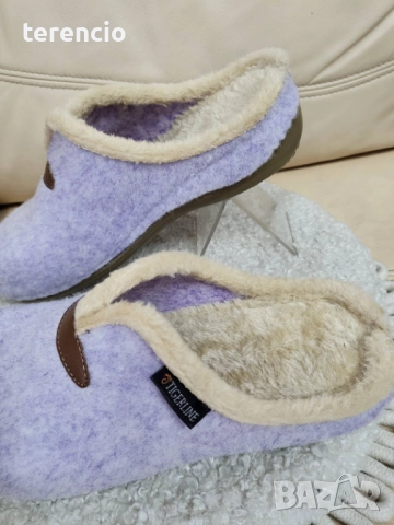 Нови дамски пантофи - лила 40 номер, снимка 5 - Пантофи - 52623442