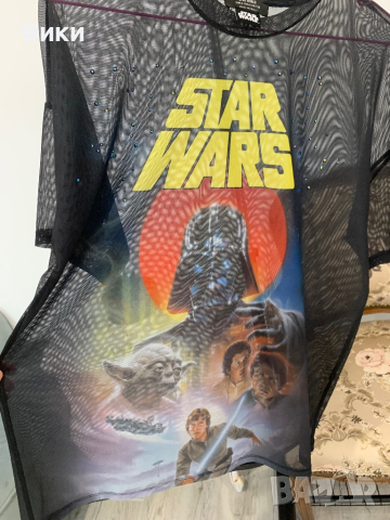 Тениска на Star Wars в размер S, но е подходяща и за М и L, снимка 17 - Тениски - 44607325