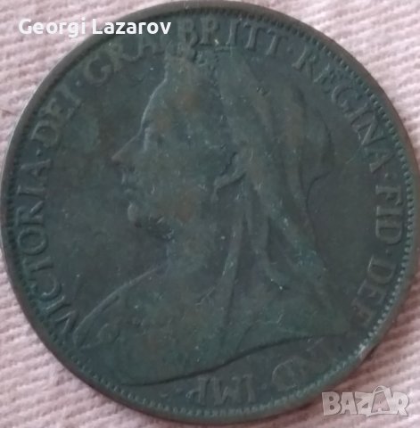 1 пени Великобритания 1898