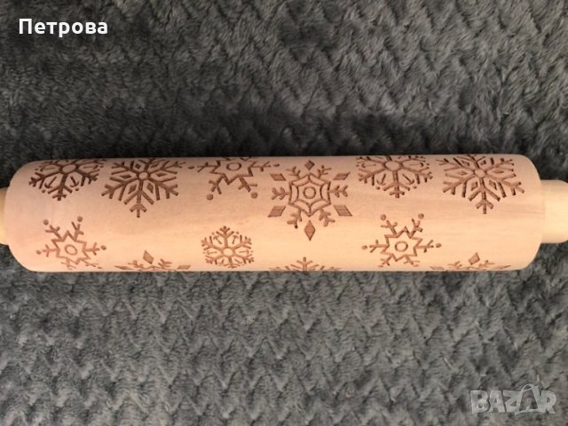 Дървена релефна точилка на снежинки