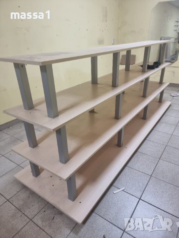 Пирамидални дървени стелажи. 2 бр., снимка 4 - Оборудване за магазин - 42268223