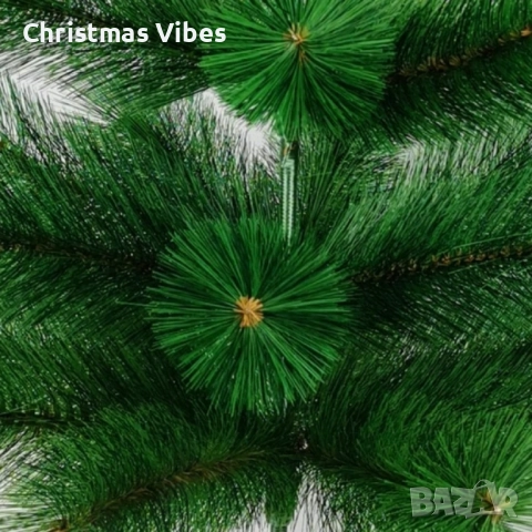 Елха естествено зелена с шишарки, снимка 3 - Декорация за дома - 52109621