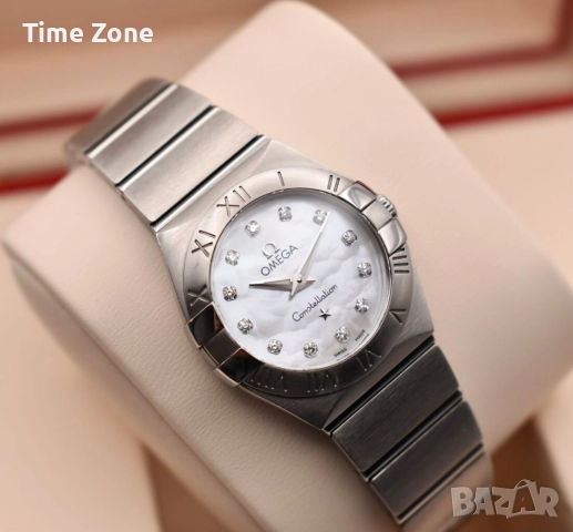 Omega Constellation 28mm Qauartz Steel MOP Dial Diamond Дамски Различни Варианти, снимка 5 - Дамски - 48000553