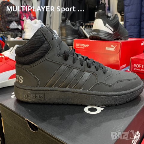  Adidas Hoops 3.0 Mid | Оригинални мъжки кецове, снимка 7 - Спортни обувки - 39472577
