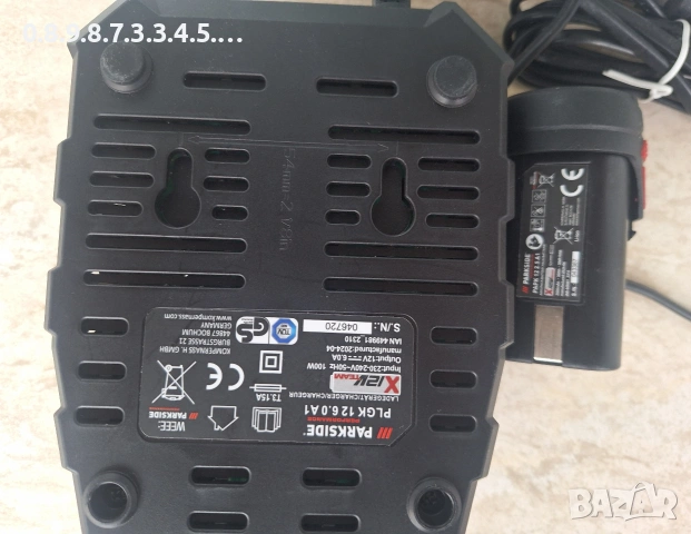 батерия PAPK 12 2.5 A1 и зарядно устройство PLGK 12V 6.0 A1 Parkside Performance , снимка 4 - Други инструменти - 53071265
