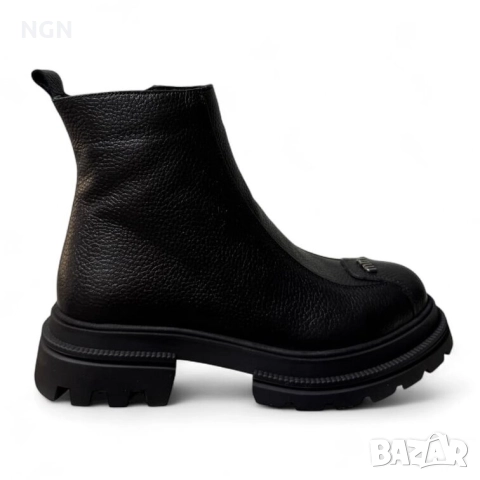 Дизайнерски дамски боти от висококачествена естествена кожа., снимка 2 - Дамски боти - 52347987