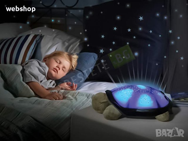 Музикална детска нощна лампа Костенурка, снимка 1 - Детски нощни лампи - 34289394