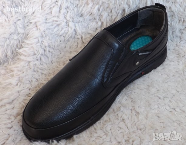 Обувки, гигант, черни, естествена кожа, код 396/70, снимка 4 - Ежедневни обувки - 36922906