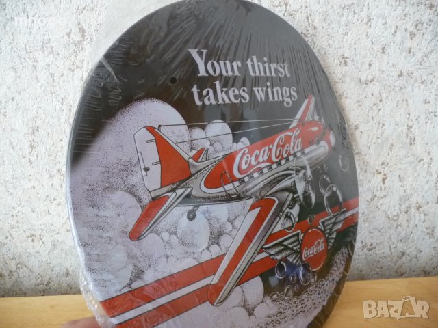 Метална Табела Кока Кола Coca Cola самолет реклама полет , снимка 2 - Други ценни предмети - 39092250