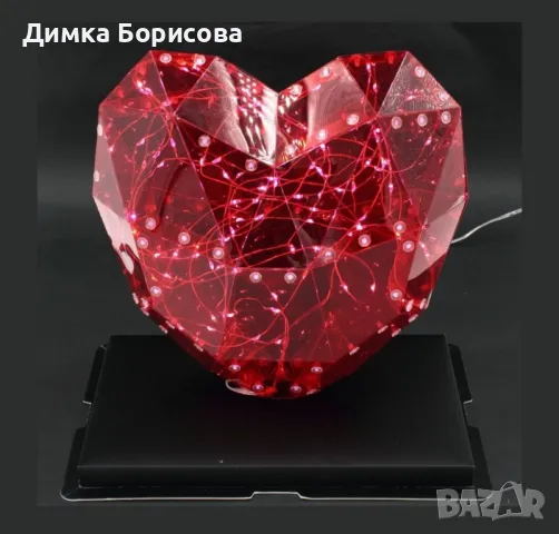 Магическо светещо сърце – Перфектната празнична декорация за вашия дом, снимка 5 - Други - 47557207