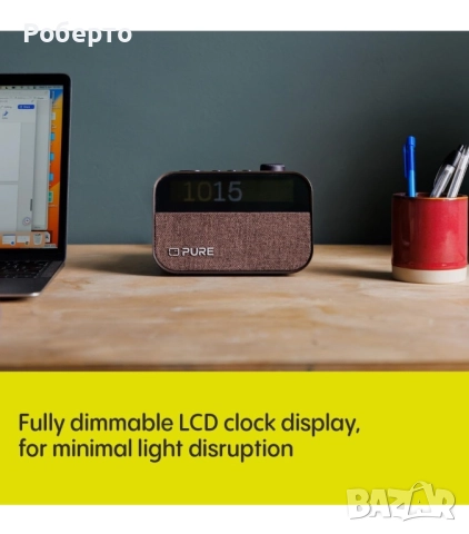 Pure будилник, зарядна станция радио, лампа в едно, снимка 5 - Друга електроника - 52955904