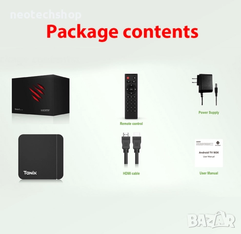 НОВ TANIX W2 Android TV Box (2GB/16GB), Amlogic S905W2, снимка 4 - Плейъри, домашно кино, прожектори - 48655590