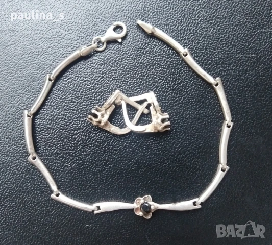 Три различни / Винтидж сребърна гривна , снимка 13 - Гривни - 44757666