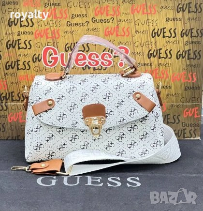 Guess Дамски Кожени Чанти Различни Цветове , снимка 5 - Чанти - 52109616