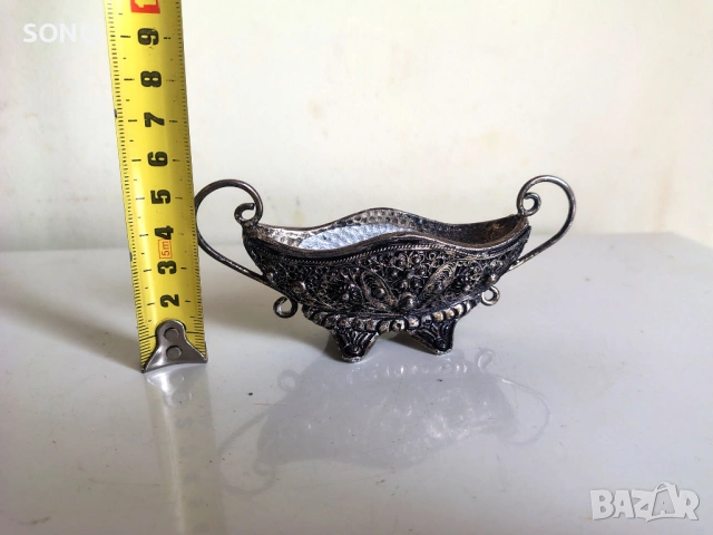 Страхотено Старо Посребрено Съдче, снимка 5 - Антикварни и старинни предмети - 53175058